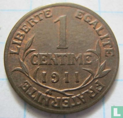 France 1 centime 1911 - Image 1