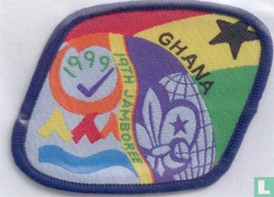 Ghana contingent (fake - version 2) - 19th World Jamboree (blue border)