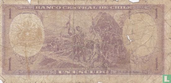 Chili 1 Escudo ND (1962) - Image 2