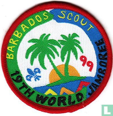 Barbados contingent (fake) - 19th World Jamboree (red border)