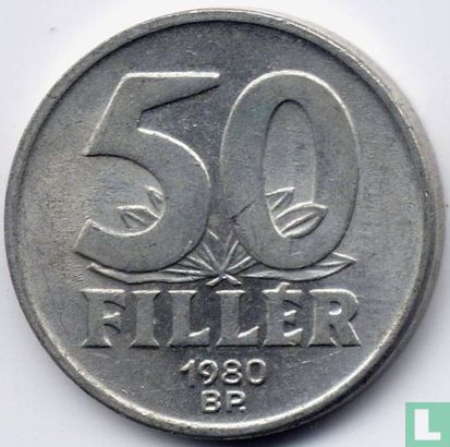 Hongarije 50 fillér 1980 - Afbeelding 1