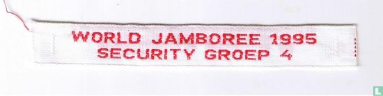 WORLD JAMBOREE 1995 \\ SECURITY GROEP 4