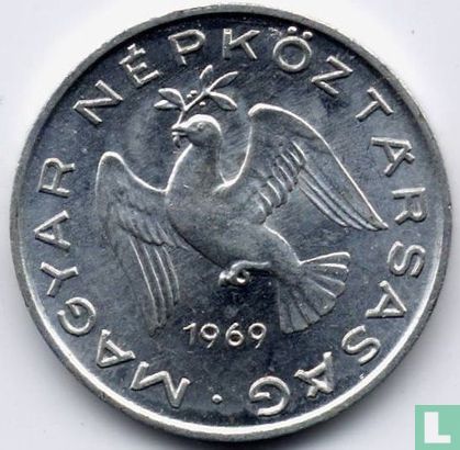Ungarn 10 Fillér 1969 (breite Null) - Bild 1