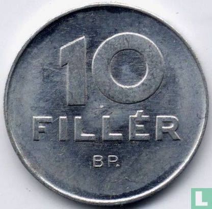 Ungarn 10 Fillér 1969 (breite Null) - Bild 2