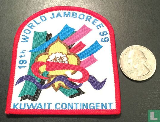 Kuwait contingent (fake) - 19th World Jamboree (red border)