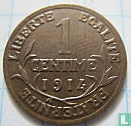 Frankrijk 1 centime 1914 - Afbeelding 1