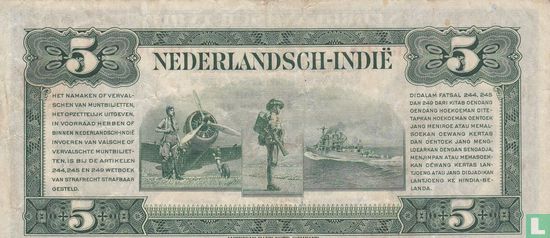 Niederländisch-Ostindien Gulden 5 P-113b - Bild 2