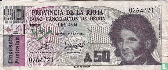 Argentinien-Bocade 50 Australes 1986 - Bild 1