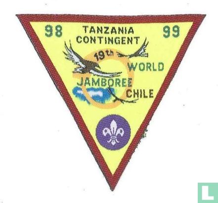 Tanzanian contingent (fake) - 19th World Jamboree (triangle)