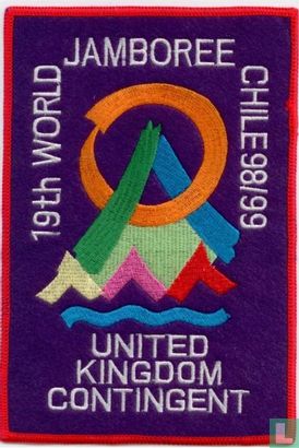 United Kingdom contingent (backpatch) - 19th World Jamboree (red border)