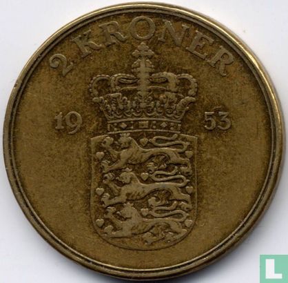 Denmark 2 kroner 1953 - Image 1