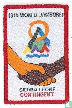 Sierra Leone contingent (fake) - 19th World Jamboree (red border)