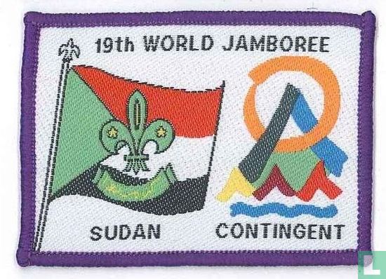 Sudan contingent (fake) - 19th World Jamboree (purple border)