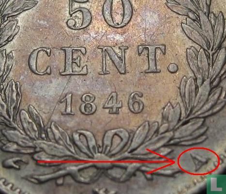 France 50 centimes 1846 (A) - Image 3
