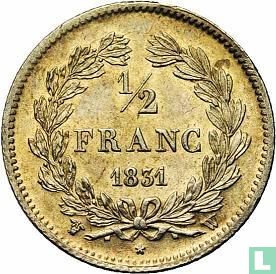 Frankrijk ½ franc 1831 (W) - Afbeelding 1