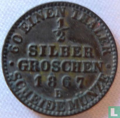 Prusse ½ silbergroschen 1867 (B) - Image 1