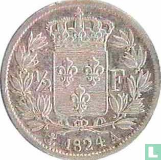 France ½ franc 1824 (A) - Image 1