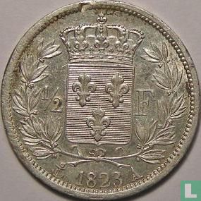 France ½ franc 1823 (A) - Image 1