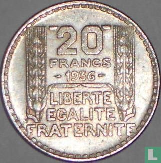 France 20 francs 1936 - Image 1