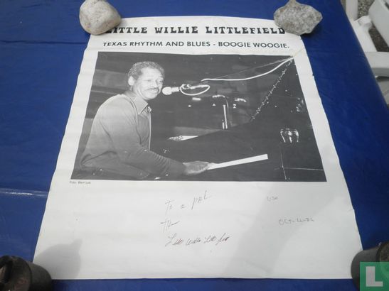 Little Willie Littlefield poster met handtekening - Image 3