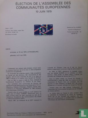 Election de l'assemblée des Communautés Européennes 10 juin 1979