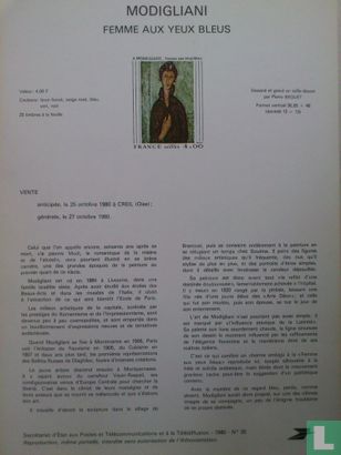 Modigliani "Femme aux yeux bleus"