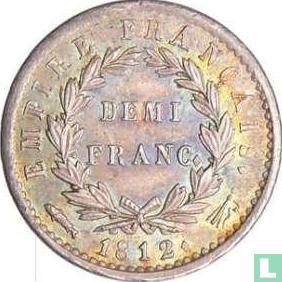 France ½ franc 1812 (Utrecht) - Image 1