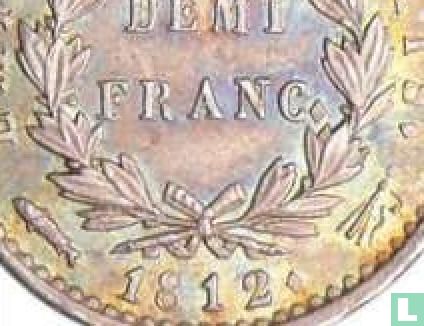 France ½ franc 1812 (Utrecht) - Image 3