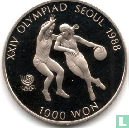 Südkorea 1000 Won 1986 "1988 Summer Olympics in Seoul" - Bild 2