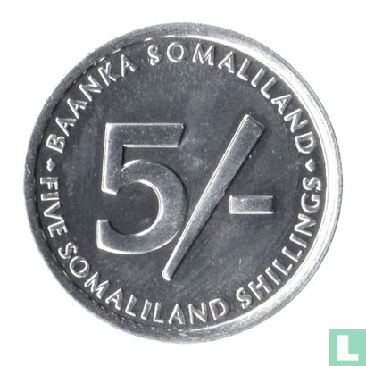Somaliland 5 shillings 2002 - Afbeelding 2