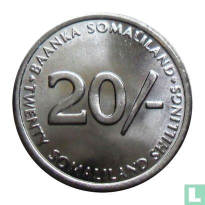 Somaliland 20 shillings 2002 - Image 2