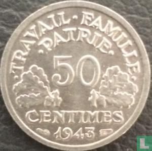 Frankrijk 50 centimes 1943 (B) - Afbeelding 1