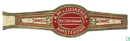 A.M. van Lookeren Record brand Amsterdam 