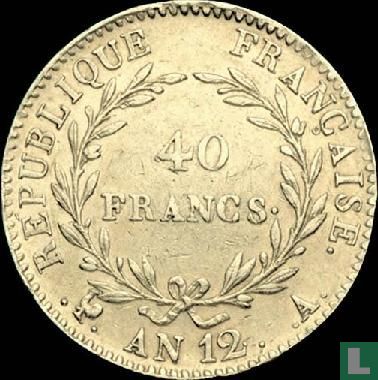 Frankrijk 40 francs AN 12 - Afbeelding 1