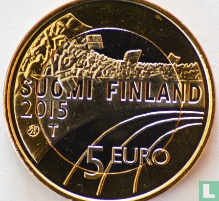 Finland 5 euro 2015 "Volleyball" - Afbeelding 1
