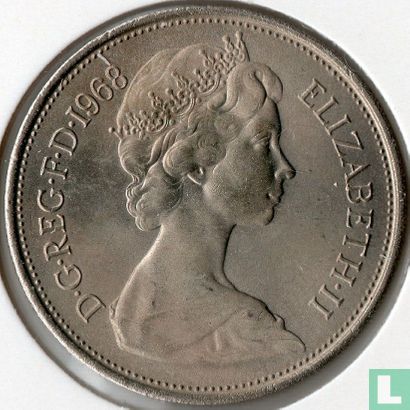 Royaume-Uni 10 new pence 1968 - Image 1