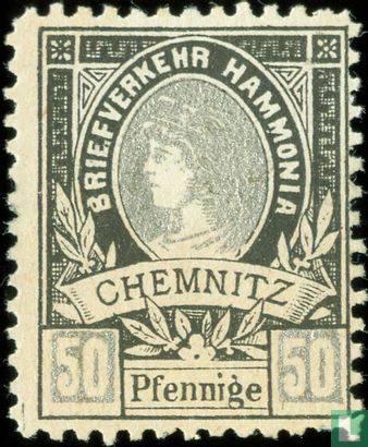 Briefbeförderung Hammonia - Frauenkopf-