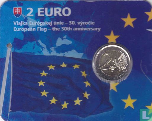 Slowakije 2 euro 2015 (coincard) "30th anniversary of the European union Flag" - Afbeelding 1