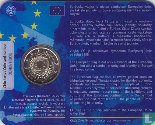 Slovaquie 2 euro 2015 (coincard) "30th anniversary of the European Union flag" - Image 2
