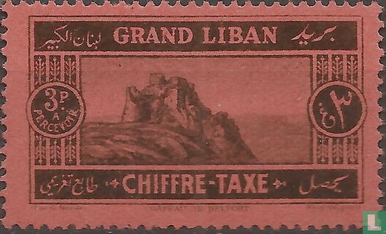 Portzegels met inschrift Chiffre Taxe