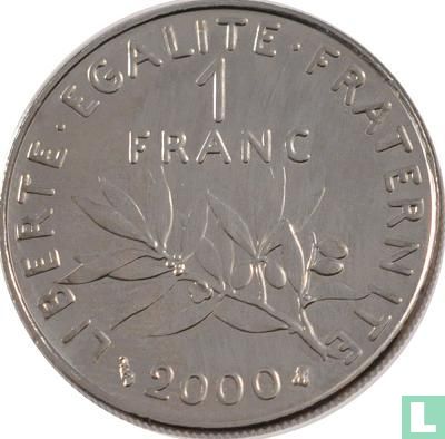 Frankrijk 1 franc 2000 (nikkel) - Afbeelding 1