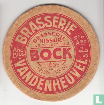 Bock Brasserie Vandenheuvel - Br. Missair Liège