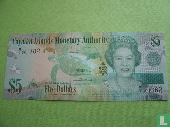 Cayman Islands 5 Dollar - Image 1