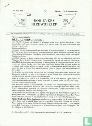 Bob Evers Nieuwsbrief 1