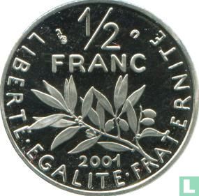 Frankrijk ½ franc 2001 (PROOF) - Afbeelding 1