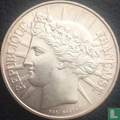 France 100 francs 1988 (silver) "Fraternity" - Image 2