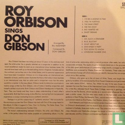 Roy Orbison Sings Don Gibson - Afbeelding 2