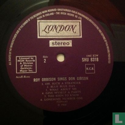 Roy Orbison Sings Don Gibson - Afbeelding 3