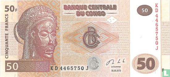 Congo 50 Francs - Image 1