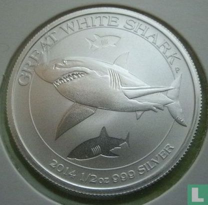 Australië 50 cents 2014 "Great White Shark" - Afbeelding 1